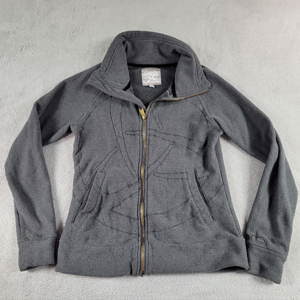 ORB Gray Full-Zip FLEECE Jacket Size M